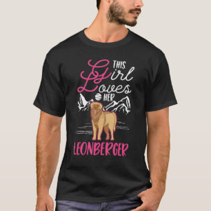 Dit meisje houdt van haar Leonberger Girl T-shirt