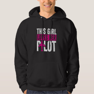Dit meisje houdt van haar pilotenvrouw Airman Vrie Hoodie