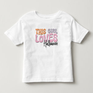 Dit meisje houdt van Halloween Kinder Shirts