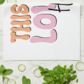 Dit meisje houdt van Halloween Theedoek (Gevouwen)