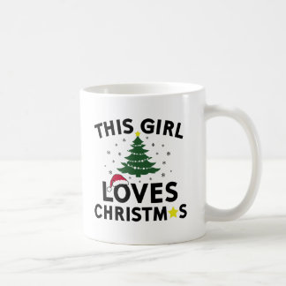 Dit meisje houdt van Kerstmis Koffiemok