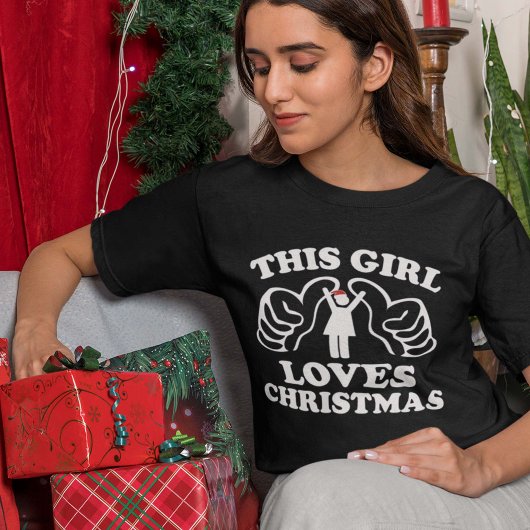 Dit meisje houdt van Kerstmis T-shirt