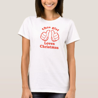 Dit meisje houdt van Kerstmis T-shirt
