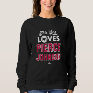 Dit meisje houdt van Pierce Johnson Atlanta Baseba Trui