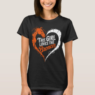 Dit meisje houdt van Rodeo stierenrijden Hart W T-shirt