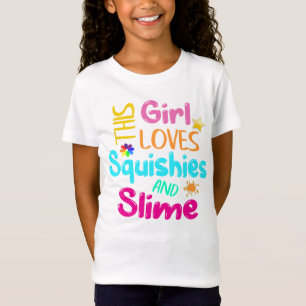 Dit meisje houdt van Squishies en dunne T-shirt