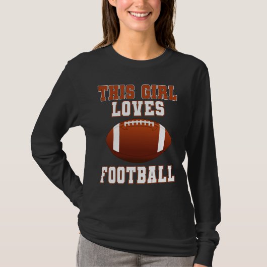 Dit meisje houdt van voetbal shirt - Wedstrijddag (Voorkant)