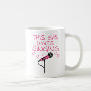 Dit meisje houdt van zingen, Vrouw zangeres Koffiemok