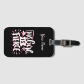 Dit meisje is een fervent meisje bagagelabel (Voorkant (horizontaal))