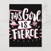 Dit meisje is een fervent meisje briefkaart (Voorkant)