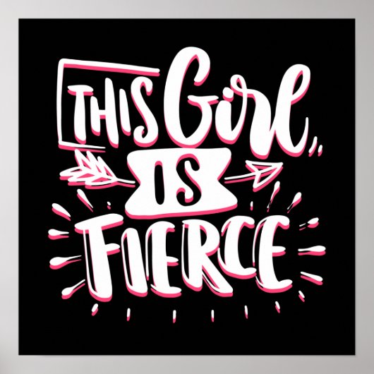 Dit meisje is een fervent meisje poster (Voorkant)