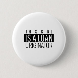 Dit meisje is een leninggever ronde button 5,7 cm