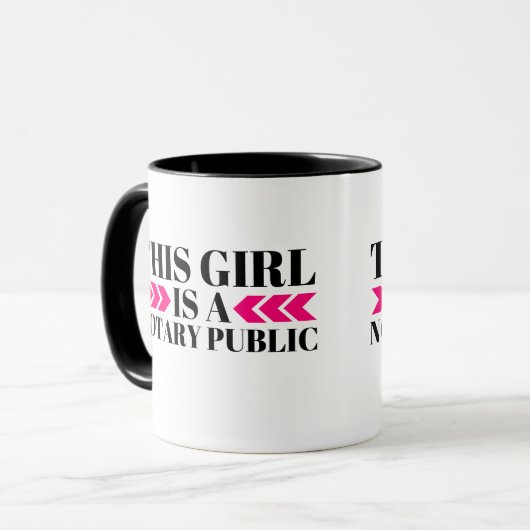 Dit meisje is een notaris openbare Mok (Voorkant links)