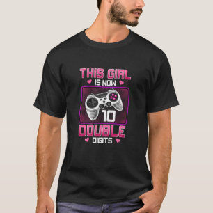 Dit meisje is nu 10-cijferige Birthday Game T-shirt