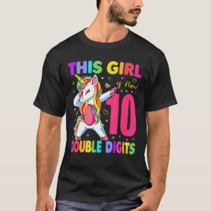Dit meisje is nu 10 cijfers 10e verjaardag Gi T-shirt