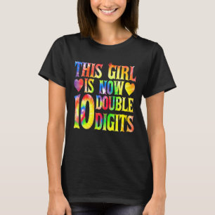 Dit meisje is nu 10 jaar oud, 10e bai met twee cij t-shirt