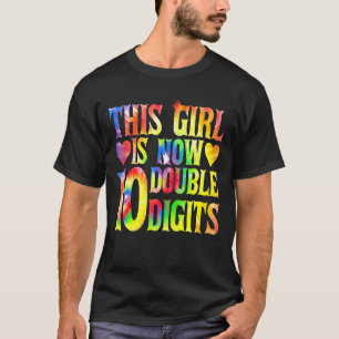 Dit meisje is nu 10 jaar oud, 10e bai met twee cij t-shirt