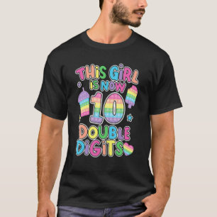 Dit meisje is nu 10 Pop met twee cijfers voor de t T-shirt