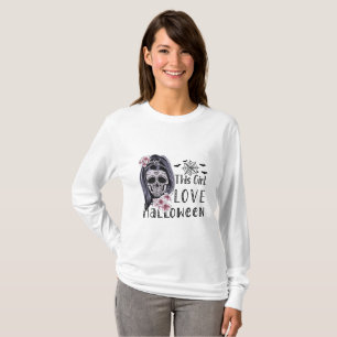 Dit meisje is verliefd op Halloween T-shirt