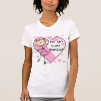Dit meisje kan T-shirts en geschenken dansen
