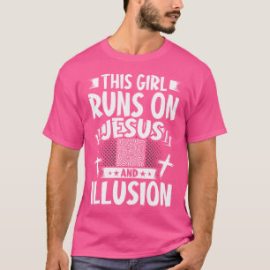 Dit Meisje Loopt Op Jezus En Illusie T-shirt