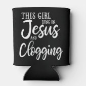 Dit meisje loopt op Jezus en klaagt over de Clog D Blikjeskoeler (Achterkant)