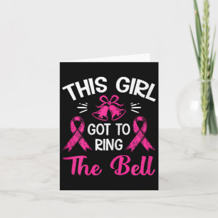 Dit meisje moet de bell Chemo Afstudeerder Breast Kaart