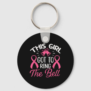 Dit meisje moet de bell Chemo Afstudeerder Breast  Sleutelhanger