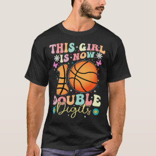 Dit meisje nu 10 dubbele cijfers Sketll 10 jaar ve T-shirt