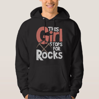 Dit meisje stopt voor stenen - Rotskollector Geode Hoodie