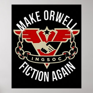 Dit merk Orwell Fiction opnieuw 1984 Poster