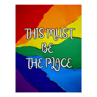 Dit Moet de Plaats Regenboog Perfect Poster