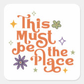 Dit moet de plaats zijn vierkante sticker (Voorkant)