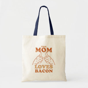 Dit MOM houdt van Bacon Moederdag Gift Idee Tote Bag