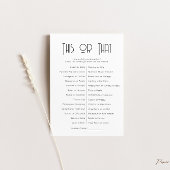 Dit of dat spel Kaart