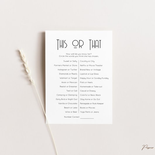 Dit of dat spel Kaart