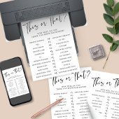 Dit of dat wie weet het Vrijgezellenfeest spel Kaart