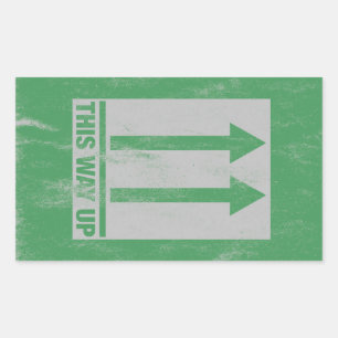 Dit onderliggend teken rechthoekige sticker