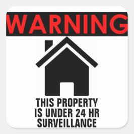 DIT ONROEREND GOED STAAT ONDER TOEZICHT STICKER