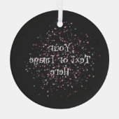 Dit ontwerp glas ornament (Achterkant)