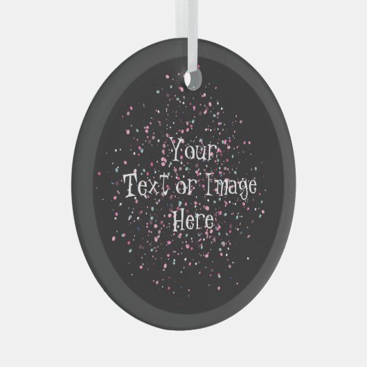 Dit ontwerp glas ornament (Voorkant Rechts)