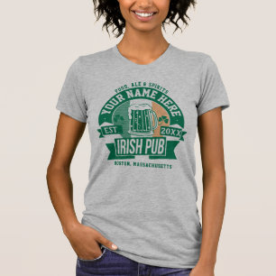 Dit personaliseren   Irish Pub Logo St Patricks Da T-shirt
