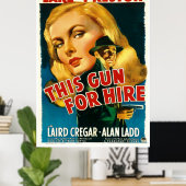 Dit Pistool voor hire - Poster van 1942 film (Thuiskantoor)