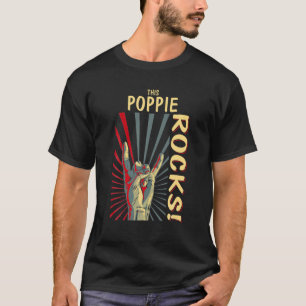 Dit Poppie Rocks Retro concert 70S 80S Fu T-shirt