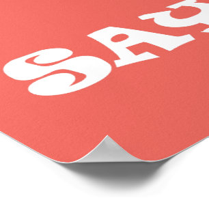 Dit Qui Funky Poster A3