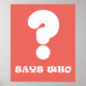 Dit Qui Funky Poster A3 (Devant)