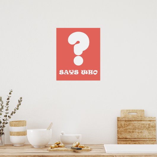 Dit Qui Funky Poster A3 (Cuisine)