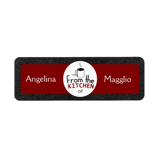 Dit retro gerecht komt van jou! Custom Etiket (Voorkant)