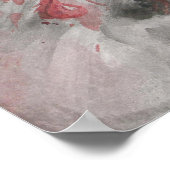 Dit rode roos Poster (Hoek)
