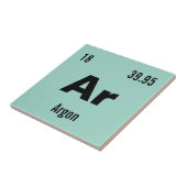 Dit scheikundige element aanpassen tegeltje (Zijkant)